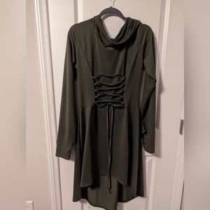Renaissance Style Hooded Dress
